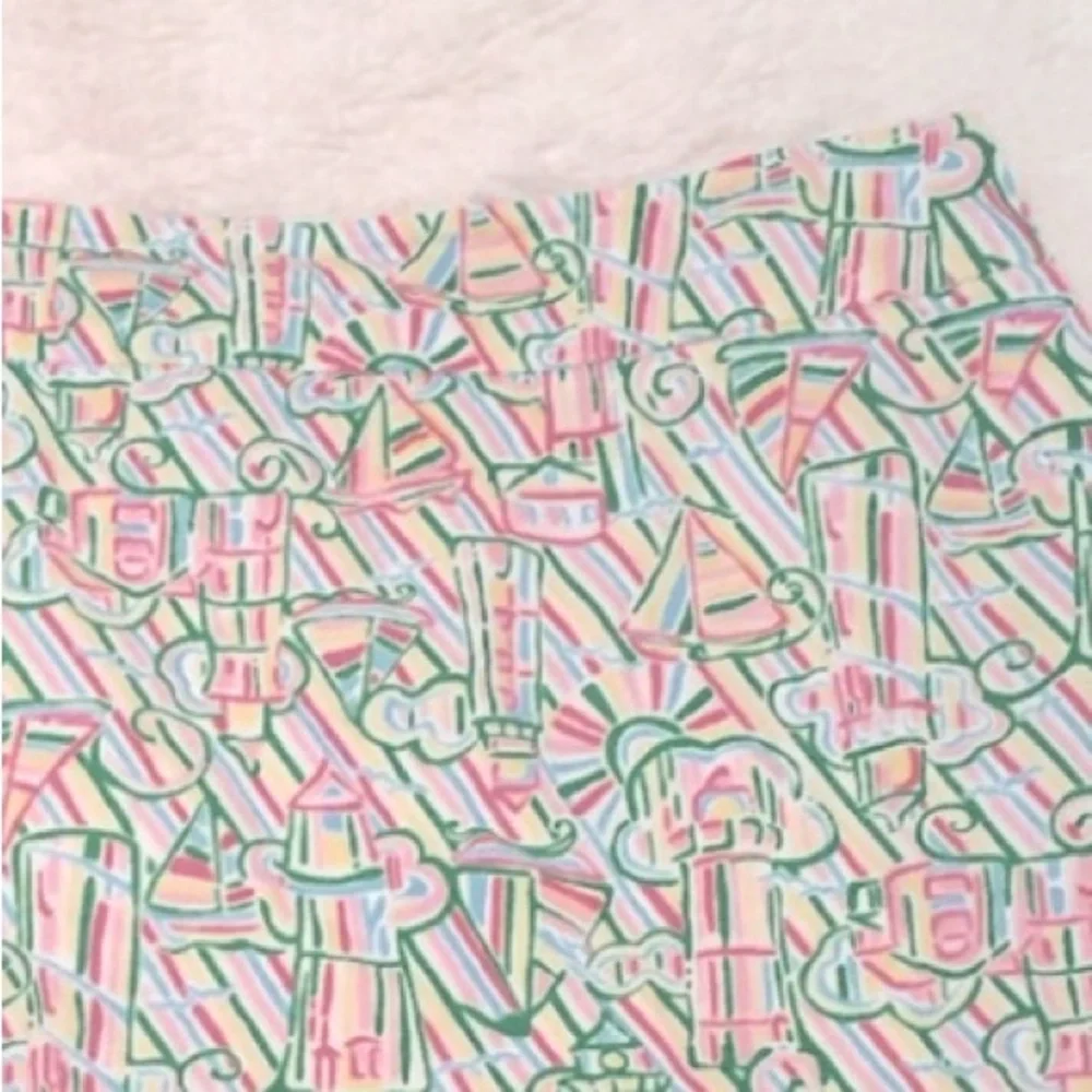 Lilly Pulitzer Skort Size 10 Ruffles Boats Tenniscore Guiding Light Lighthouse